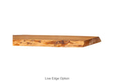 Heritage River Pine End Table live edge top